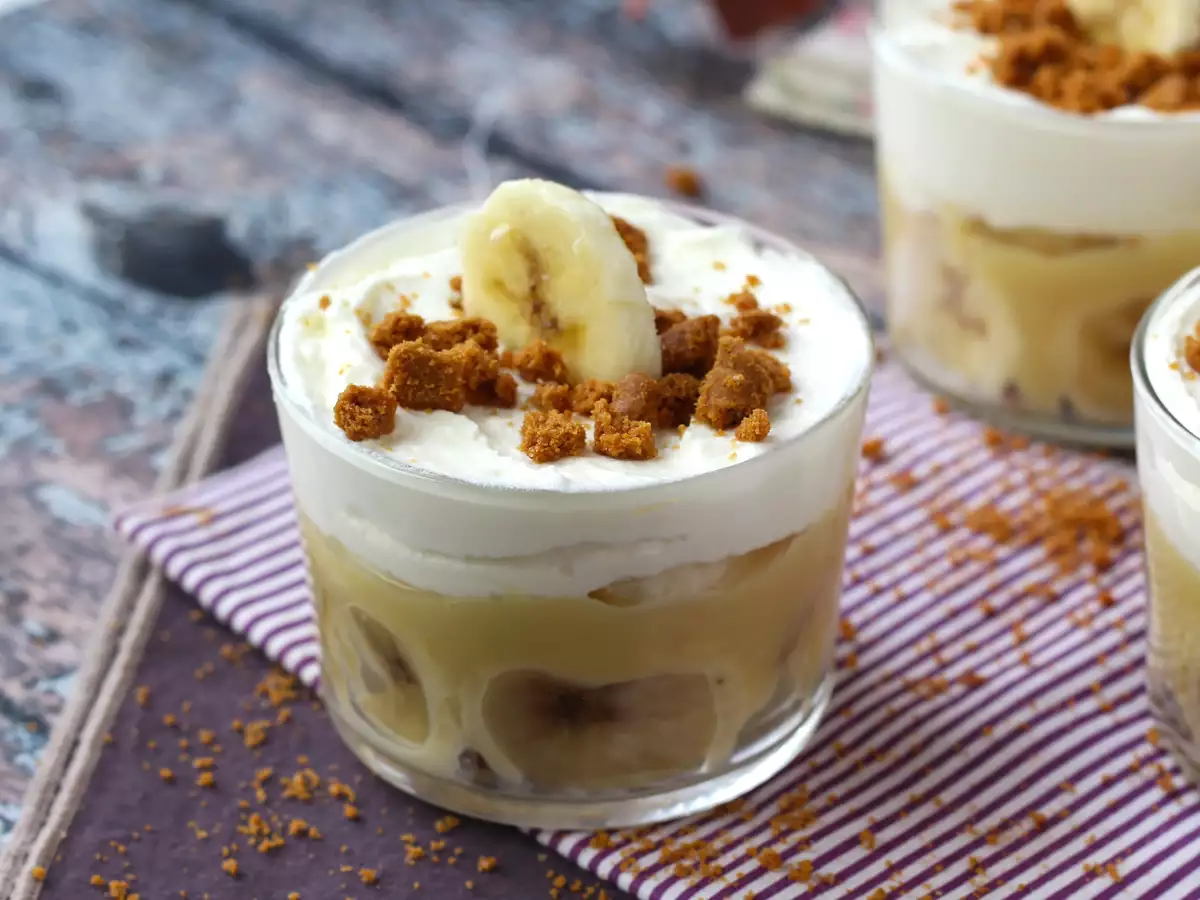 Ποτήρια τύπου Banoffee, για τους λάτρεις της μπανάνας και της καραμέλας - φωτογραφία 2