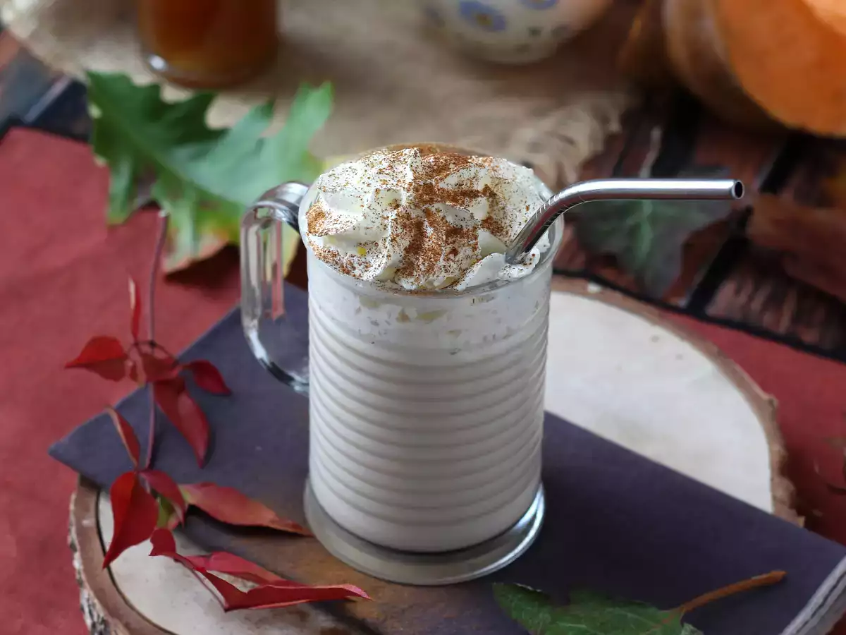 Pumpkin spice latte με σπιτικό σιρόπι κολοκύθας! - φωτογραφία 2