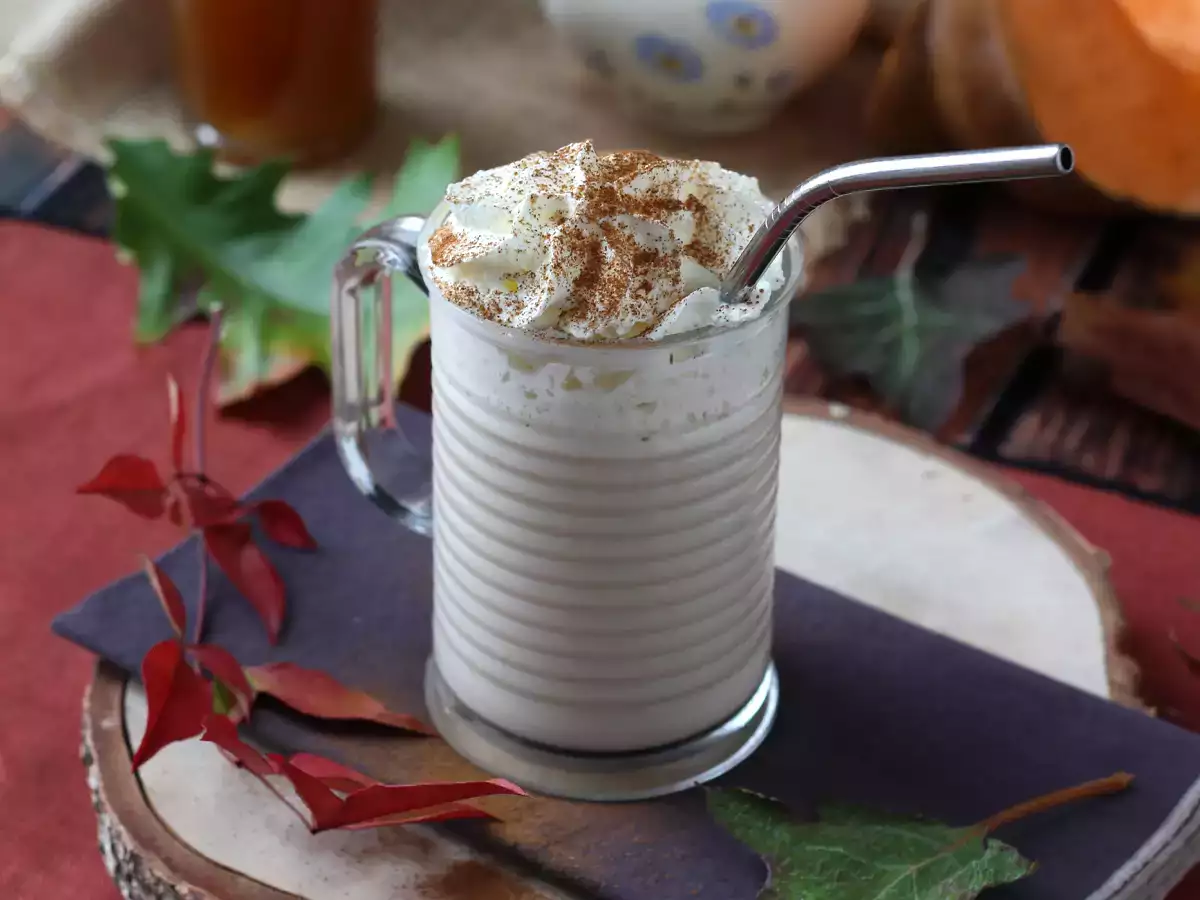 Pumpkin spice latte με σπιτικό σιρόπι κολοκύθας! - φωτογραφία 4