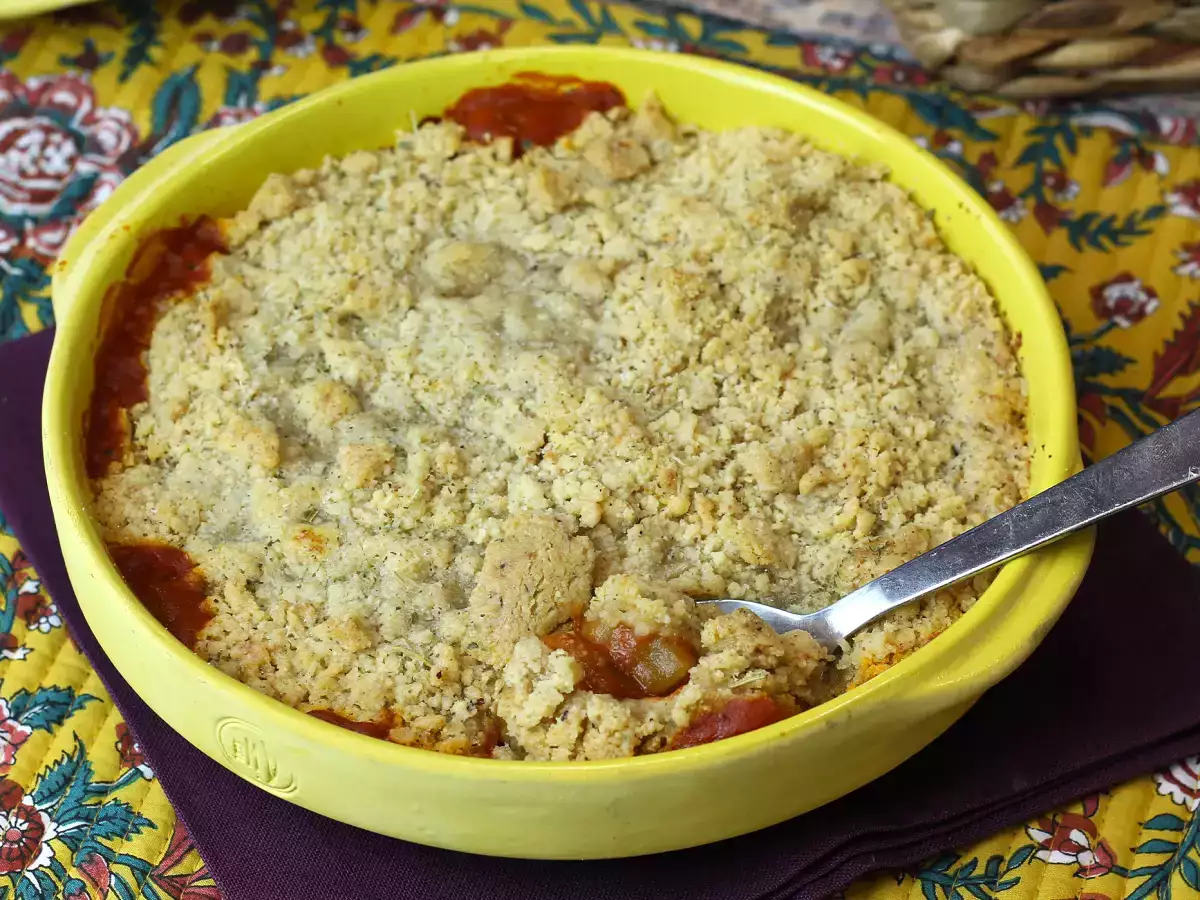 Ratatouille crumble, ένα γρήγορο και εύκολο πιάτο που θα λατρέψετε! - φωτογραφία 2