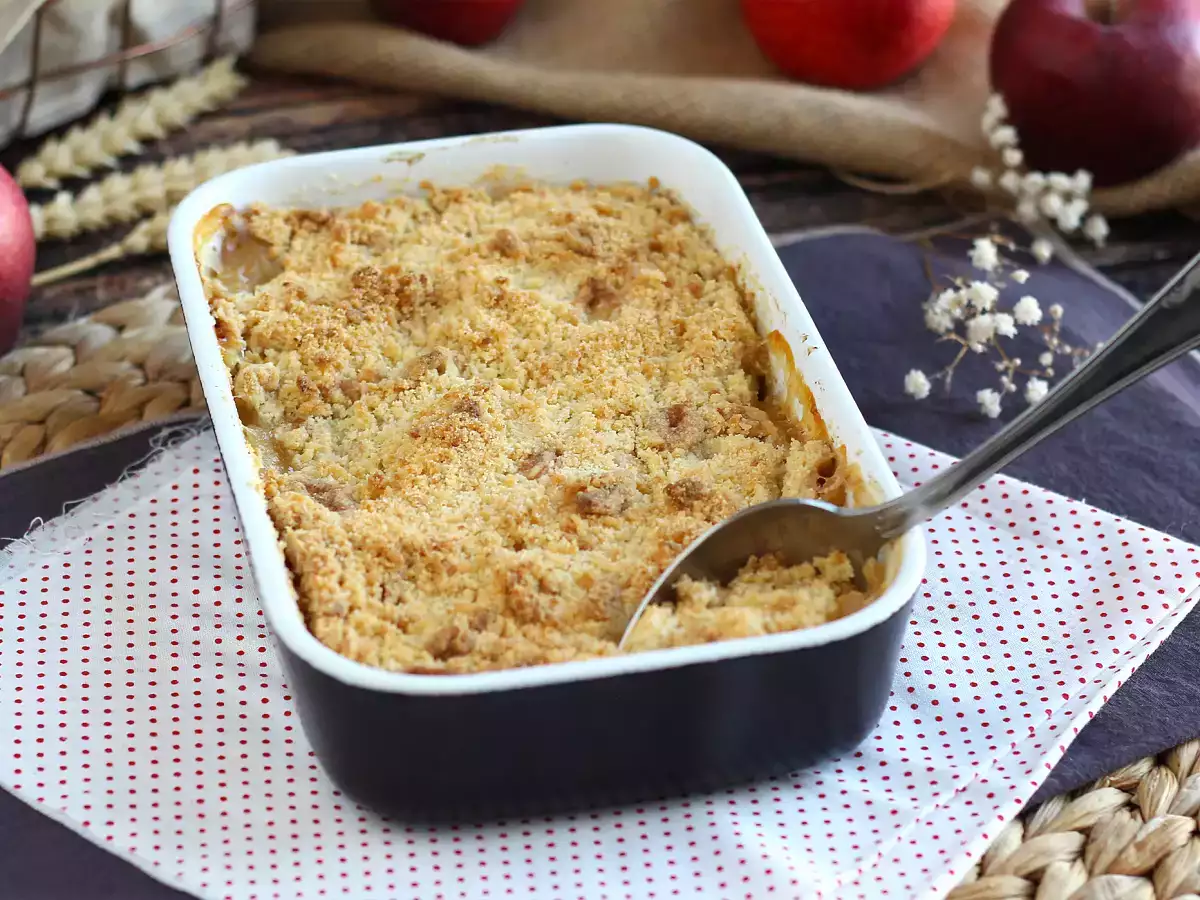 Σούπερ εύκολο μήλο crumble - φωτογραφία 4