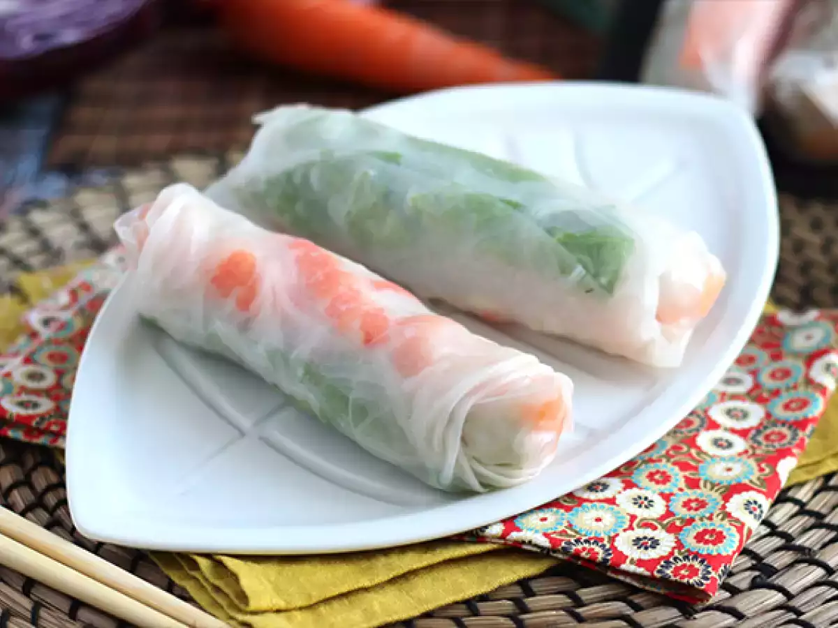 Spring rolls - γαρίδες κοτόπουλο - φωτογραφία 3