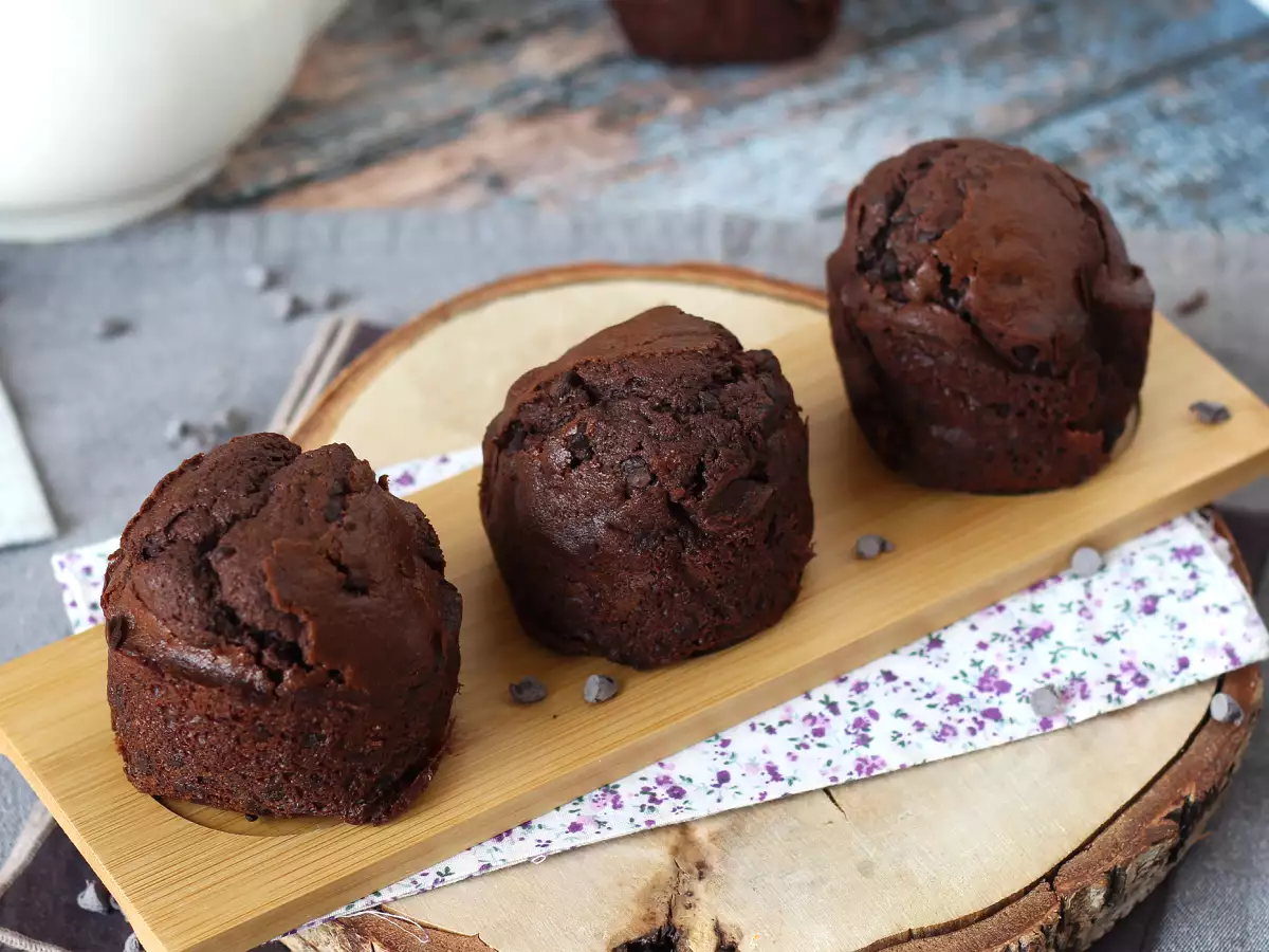 Τα καλύτερα muffins σοκολάτας: τεράστια και υγρά - φωτογραφία 7