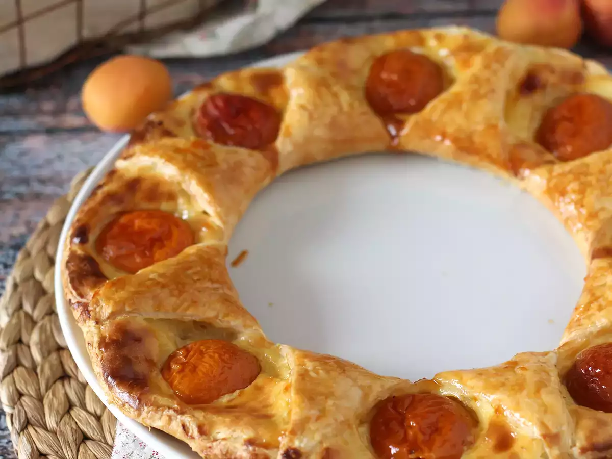 Tarte oranaise - Σφολιάτα, κρέμα και βερίκοκα - φωτογραφία 2