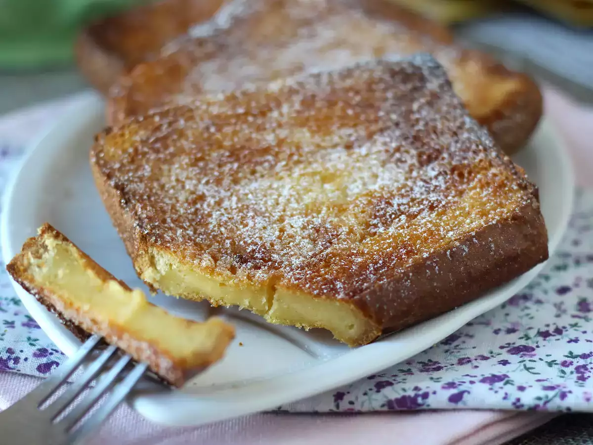 Torrijas στη φριτέζα αέρα με ψωμί μπριός, μια παράδοση χωρίς επιπλοκές