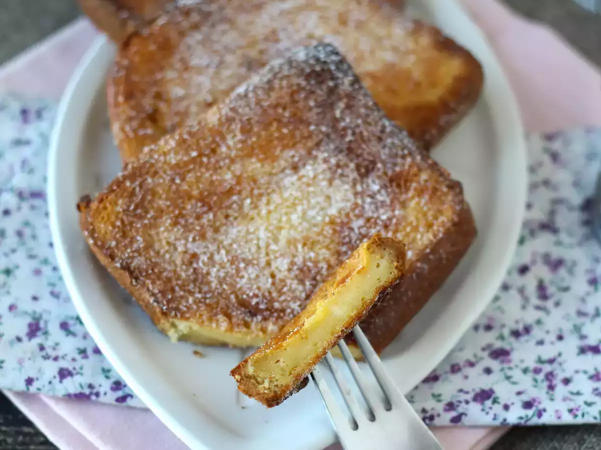 Torrijas στη φριτέζα αέρα με ψωμί μπριός, μια παράδοση χωρίς επιπλοκές - φωτογραφία 3