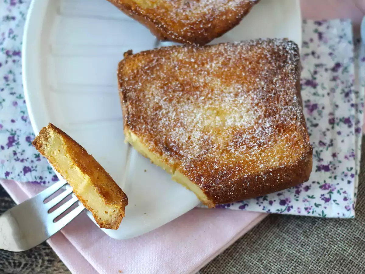 Torrijas στη φριτέζα αέρα με ψωμί μπριός, μια παράδοση χωρίς επιπλοκές - φωτογραφία 5