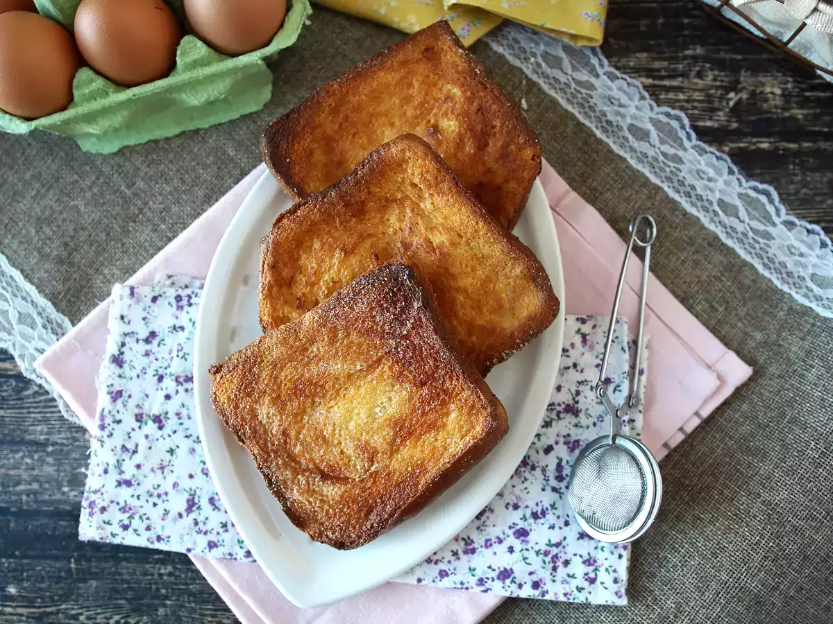 Torrijas στη φριτέζα αέρα με ψωμί μπριός, μια παράδοση χωρίς επιπλοκές - φωτογραφία 8