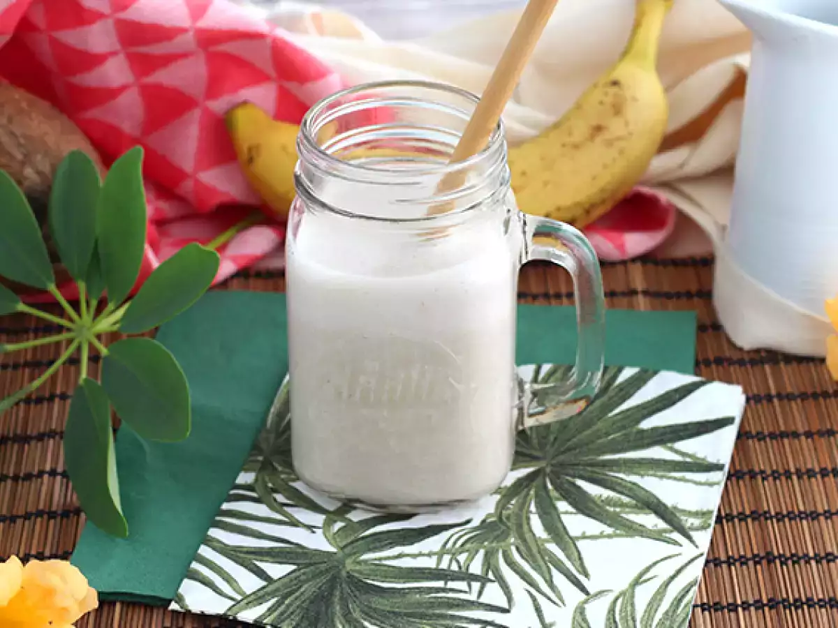 Vegan μιλκσέικ μπανάνας