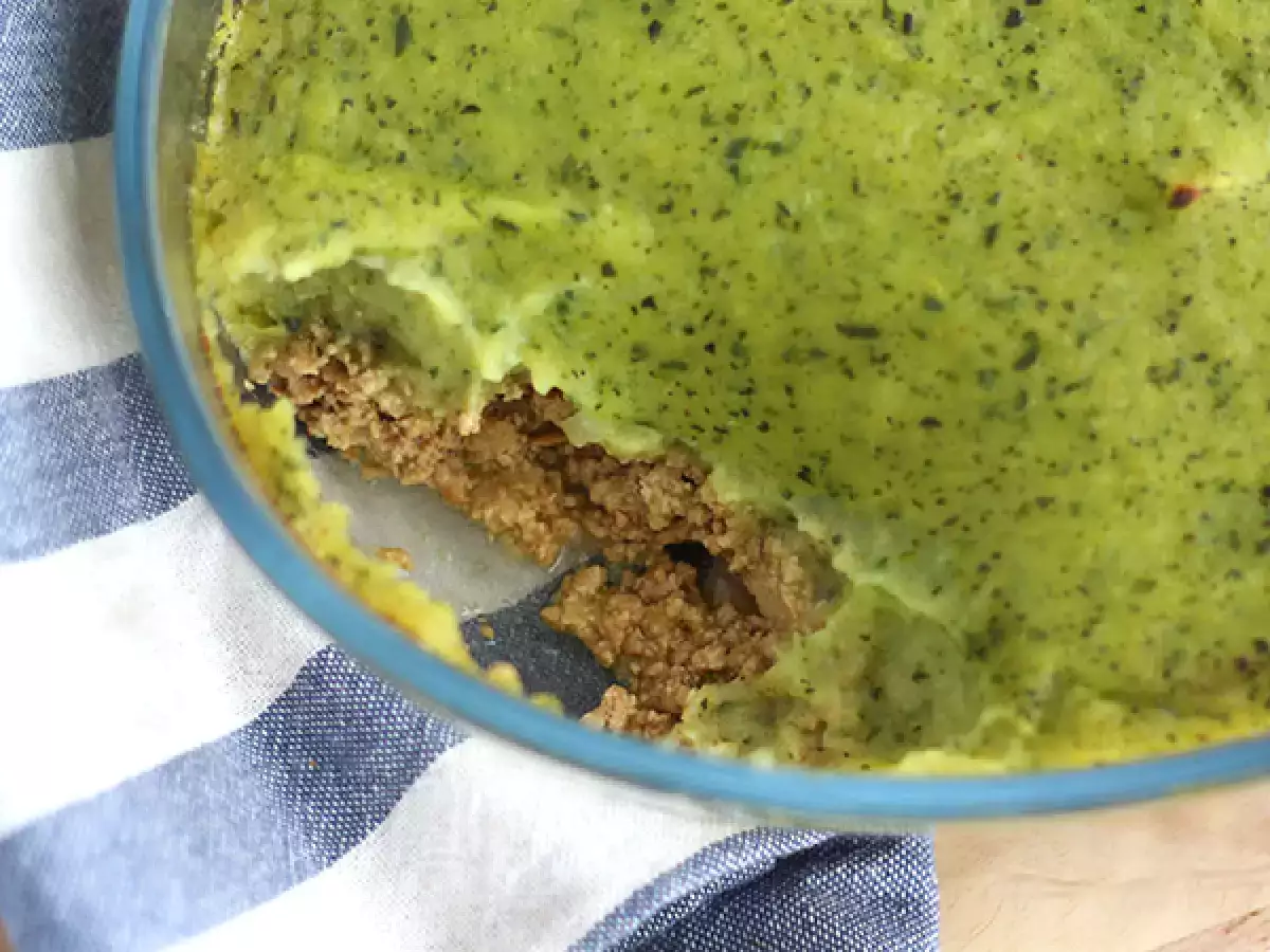 Vegan πίτα βοσκού με κολοκυθάκια και τόφου - φωτογραφία 2