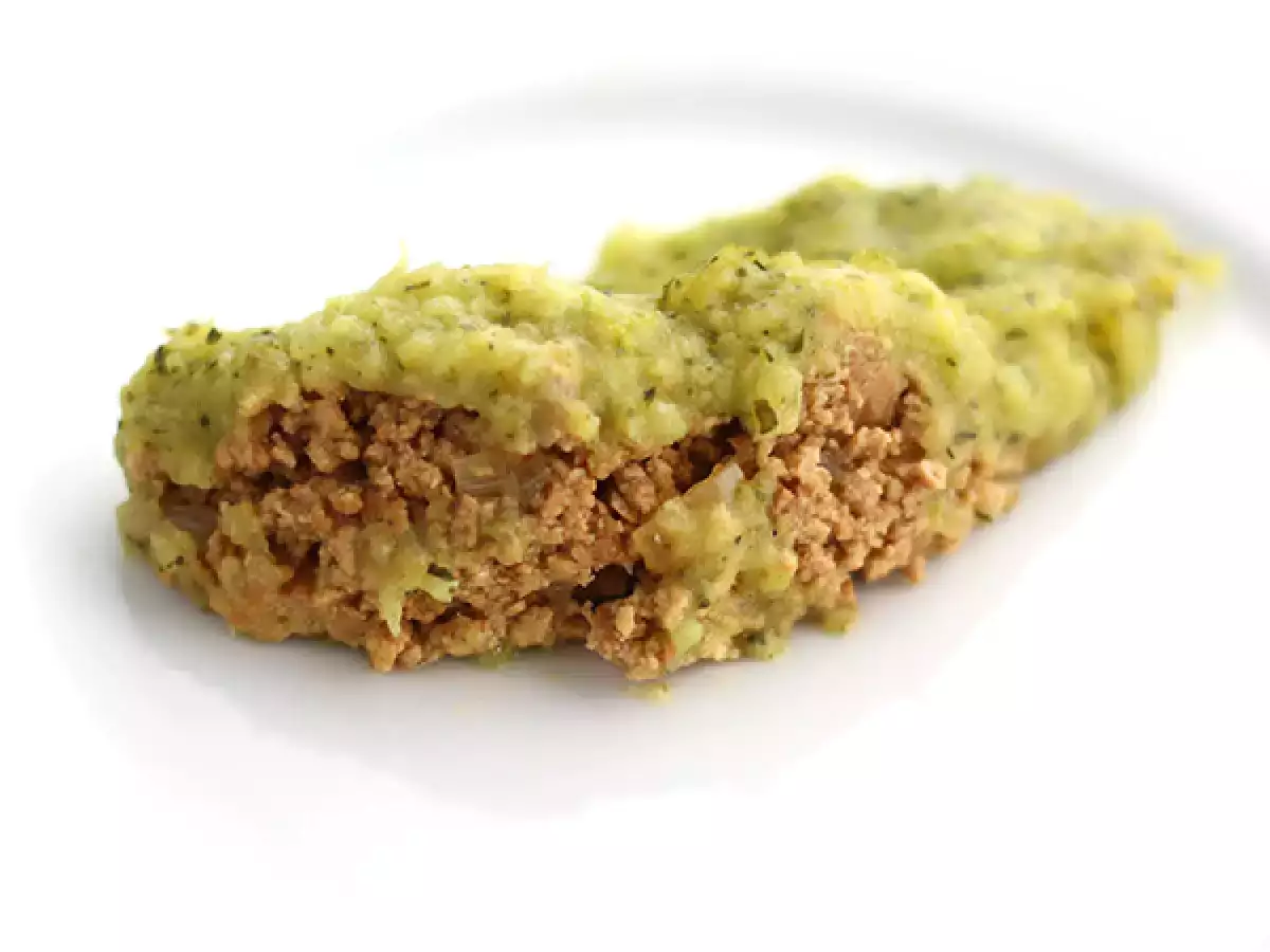 Vegan πίτα βοσκού με κολοκυθάκια και τόφου - φωτογραφία 3