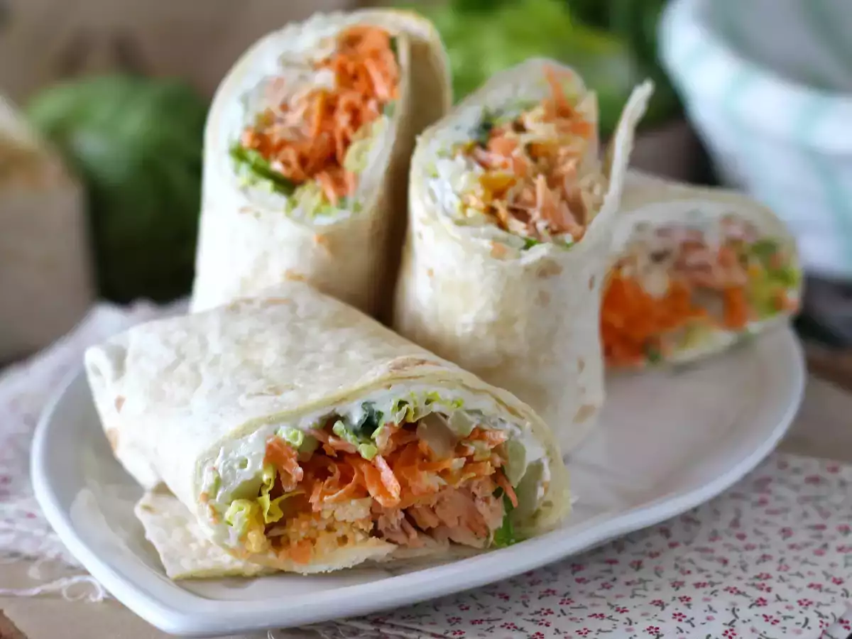 Wraps σολομού, το τέλειο, πρακτικό σάντουιτς για να το παίρνετε παντού μαζί σας - φωτογραφία 2