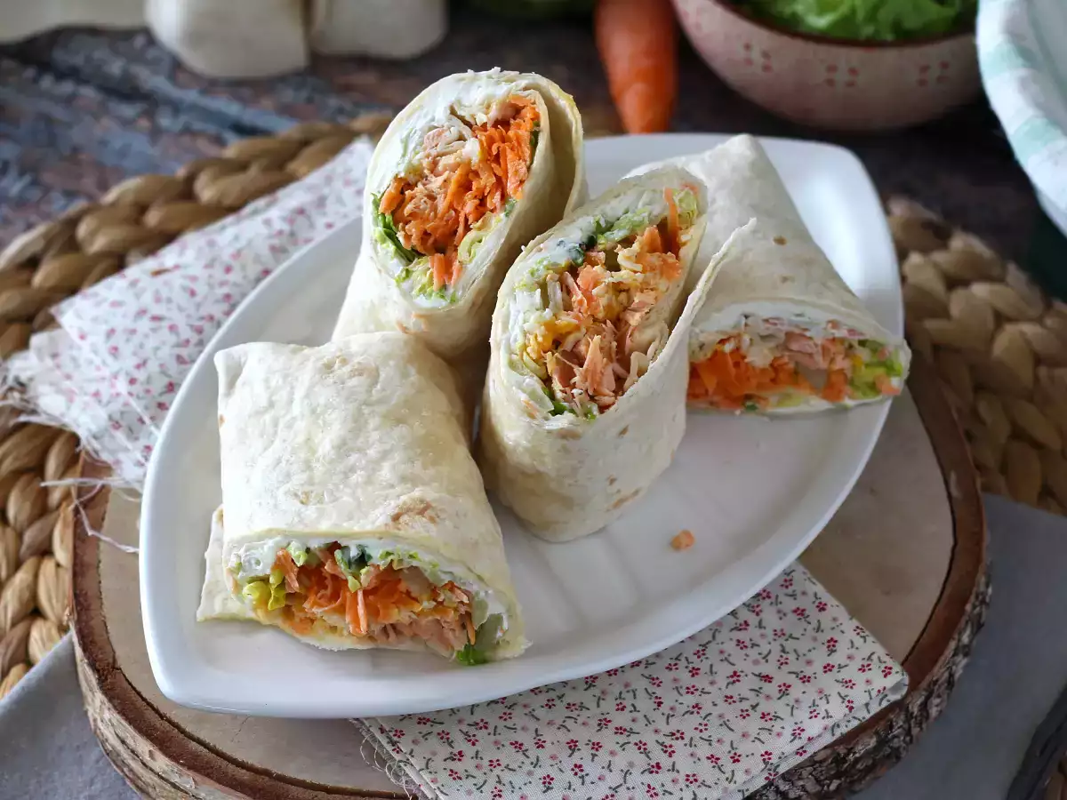 Wraps σολομού, το τέλειο, πρακτικό σάντουιτς για να το παίρνετε παντού μαζί σας - φωτογραφία 4