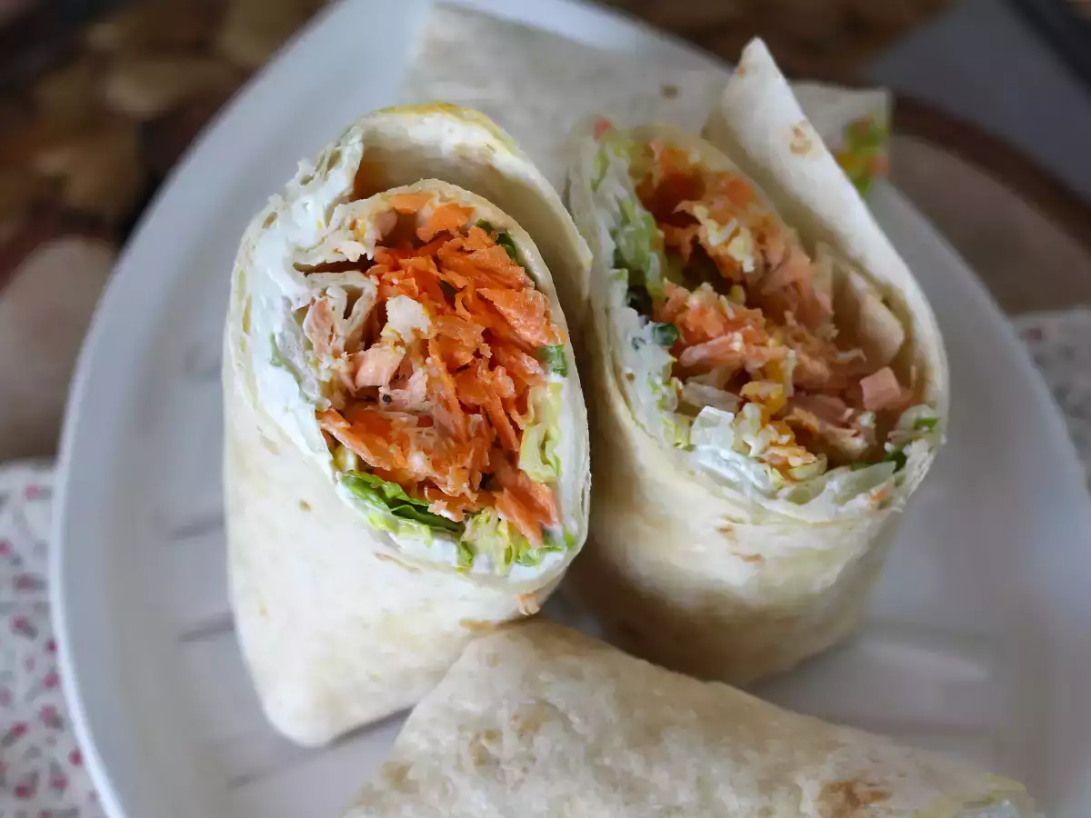Wraps σολομού, το τέλειο, πρακτικό σάντουιτς για να το παίρνετε παντού μαζί σας - φωτογραφία 5