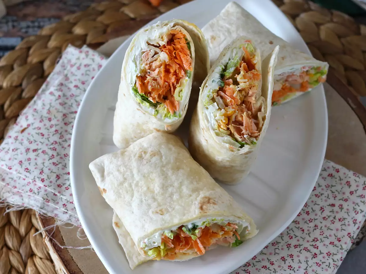Wraps σολομού, το τέλειο, πρακτικό σάντουιτς για να το παίρνετε παντού μαζί σας - φωτογραφία 6