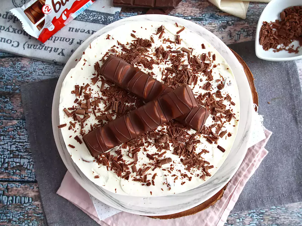 Υπέροχο cheesecake Kinder Bueno χωρίς ψήσιμο - φωτογραφία 2