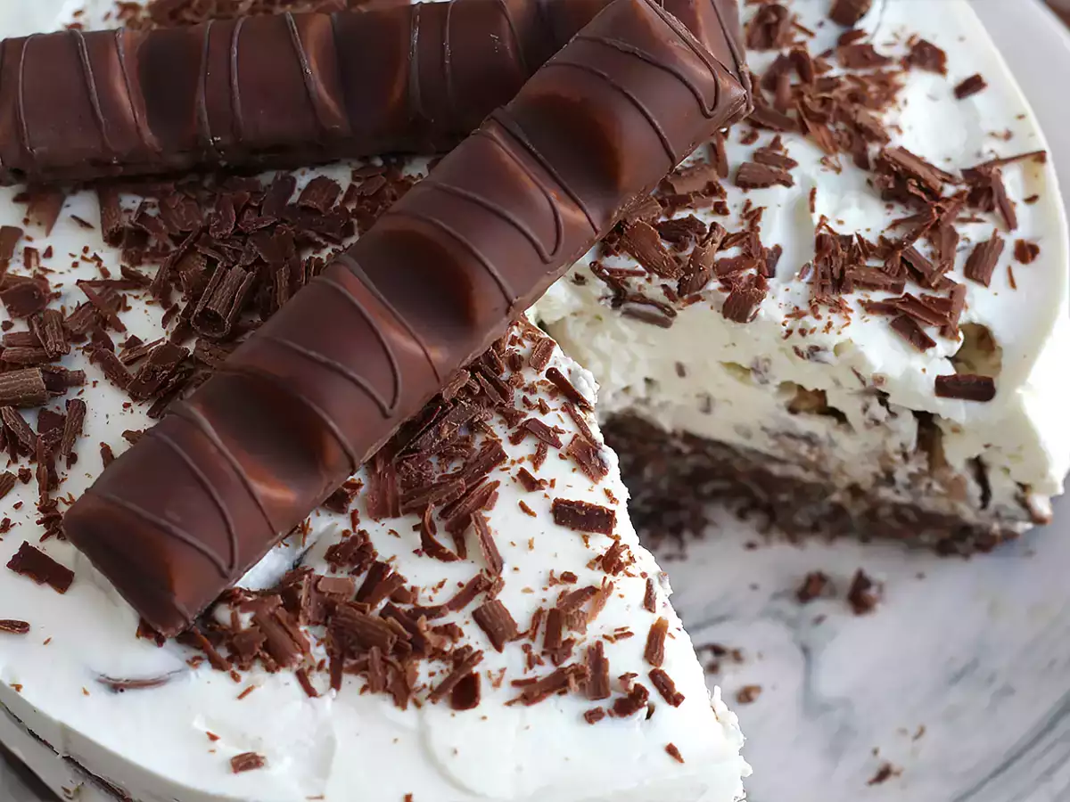 Υπέροχο cheesecake Kinder Bueno χωρίς ψήσιμο - φωτογραφία 5