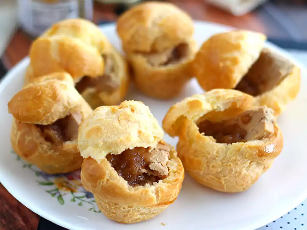 Ζαχαρωτά Choux με φουά γκρα και κρεμμύδι confit - φωτογραφία 3