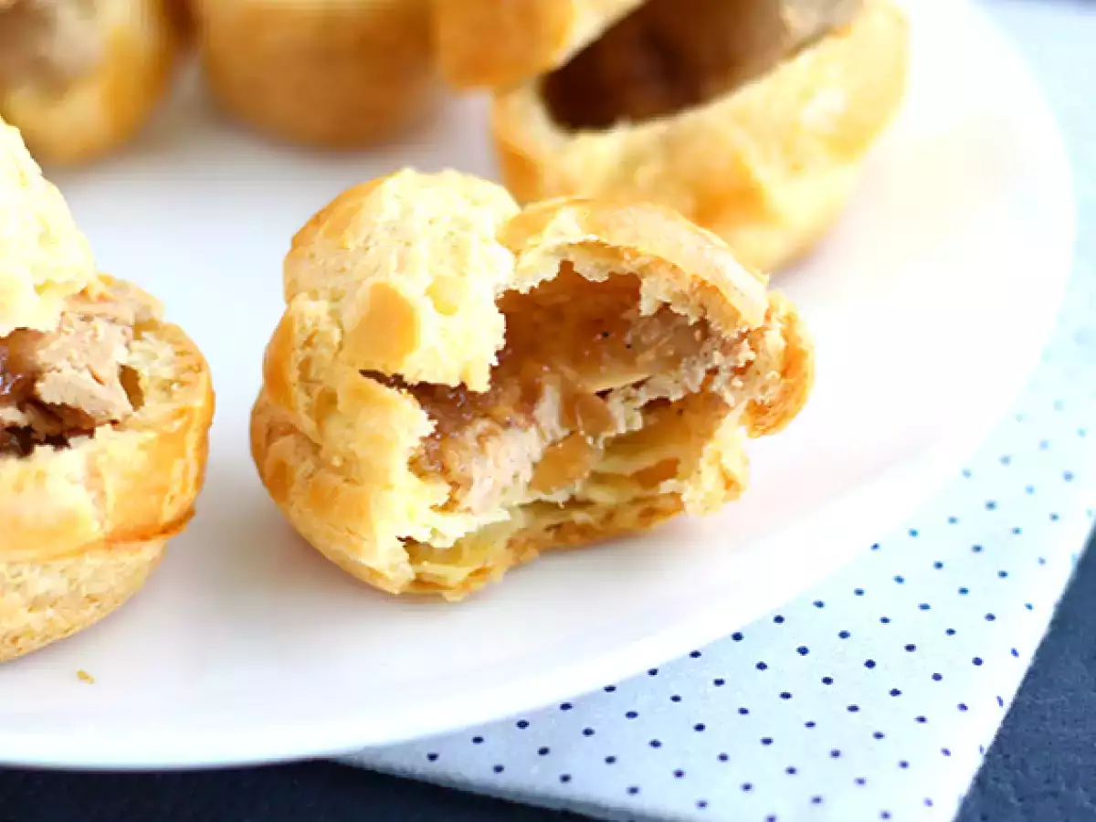 Ζαχαρωτά Choux με φουά γκρα και κρεμμύδι confit - φωτογραφία 4
