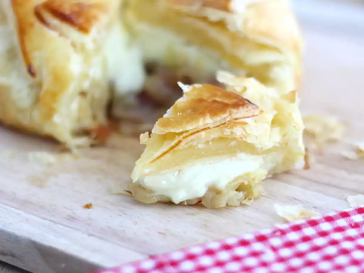 Ζαμπόν και κρεμμύδι Camembert σφολιάτας - φωτογραφία 2